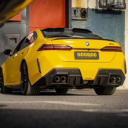 SOOQOO BMW M5 G90 G99 Type-A Prepreg Carbon Fiber Rear Diffuser