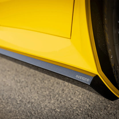 SOOQOO BMW M5 G90 G99 Type-A Prepreg Carbon Fiber Side Skirt