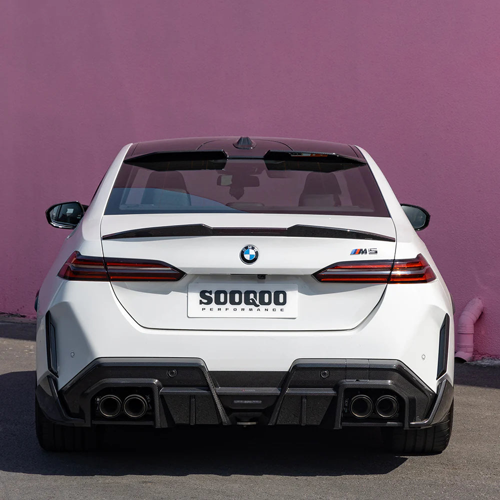 SOOQOO BMW M5 G90 G99 Type-B Prepreg Carbon Fiber Rear Diffuser