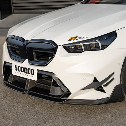 SOOQOO BMW M5 G90 G99 Type-B Prepreg Carbon Fiber Front Lip