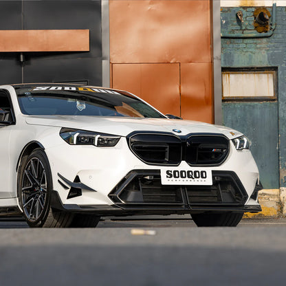 SOOQOO BMW M5 G90 G99 Prepreg Carbon Fiber Front Bumper Center Trim