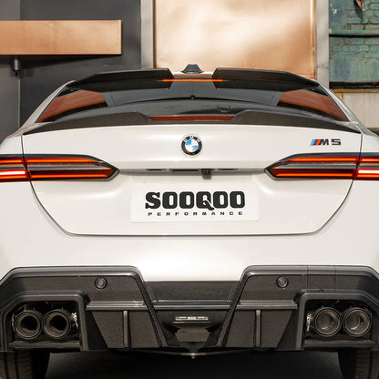 SOOQOO BMW M5 G90 Prepreg Carbon Fiber Trunk Spoiler