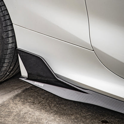 SooQoo BMW F91 & F92 M8 Side Skirts In Gloss Carbon Fibre