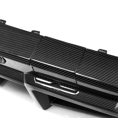 SOOQOO BMW M5 G90 G99 Type-A Prepreg Carbon Fiber Rear Diffuser