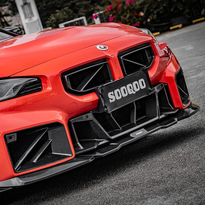 SOOQOO BMW M2 G87 Type-B Prepreg Carbon Fiber Front Lip