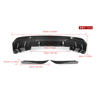 SOOQOO BMW i4 G26 BEV Carbon Fiber Diffuser