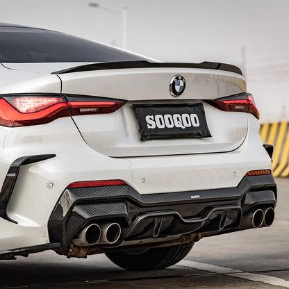 SOOQOO BMW G22 G23 Prepreg Carbon Fiber Diffuser