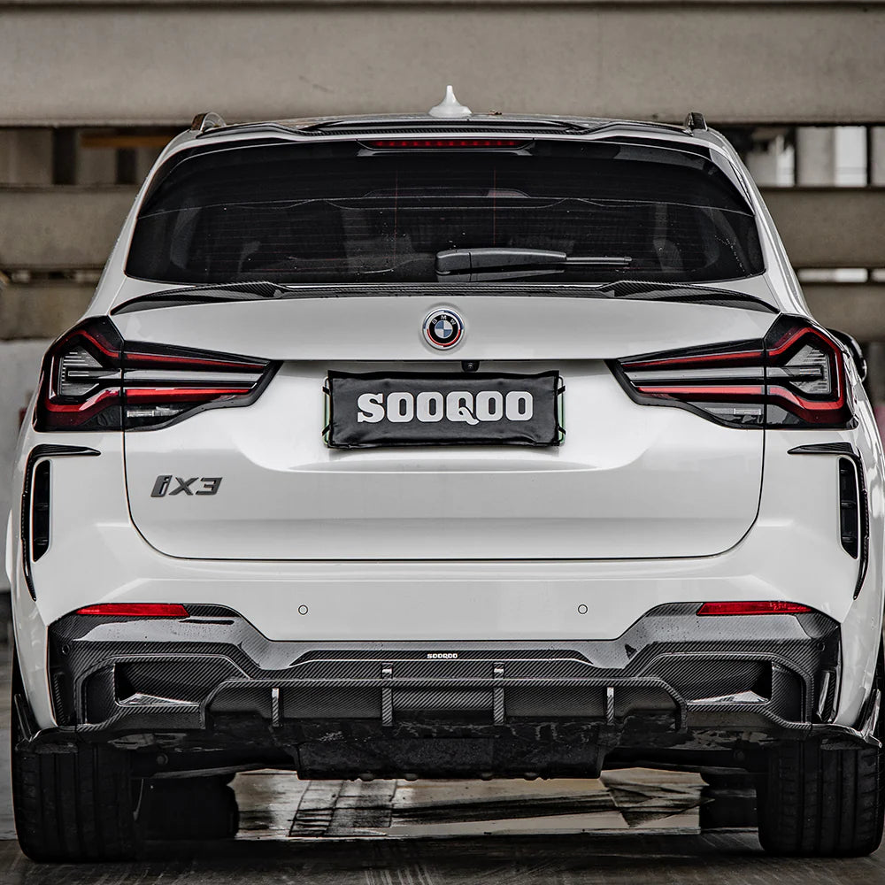 SOOQOO BMW iX3 Carbon Fiber Diffuser