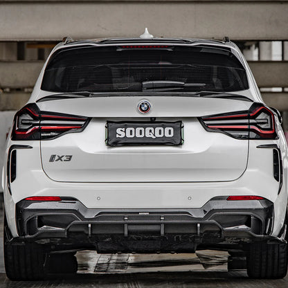 SOOQOO BMW iX3 Carbon Fiber Diffuser