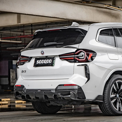 SOOQOO BMW iX3 Carbon Fiber Diffuser