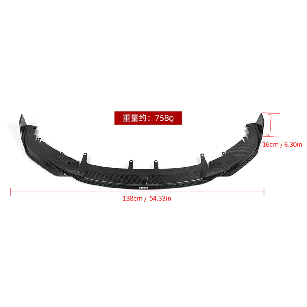 SOOQOO BMW G14 G15 G16 Carbon Fiber Front Lip