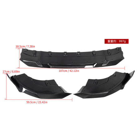 SOOQOO BMW G42 Prepreg Carbon Fiber Front Lip