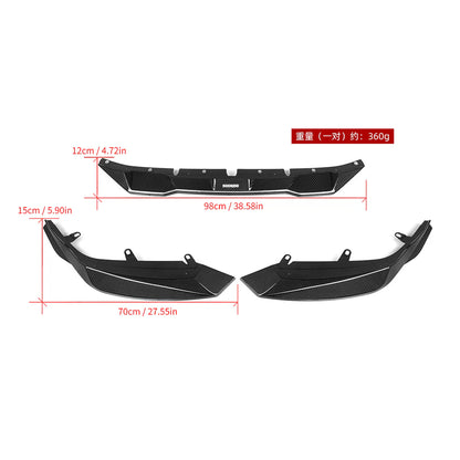 SOOQOO BMW M2 G87 Type-B Prepreg Carbon Fiber Front Lip