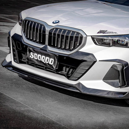 SOOQOO BMW 5 Series G60 G68 Prepreg Carbon Fiber Front Lip