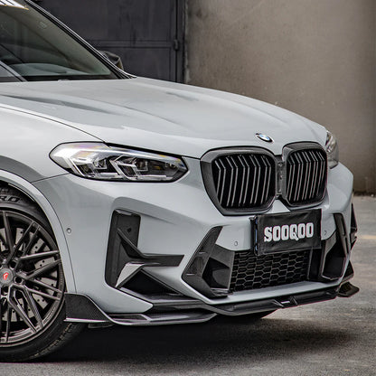 SOOQOO BMW X3M F97 X4M F98 LCI Type-A Prepreg Carbon Fiber Front Lip