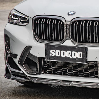 SOOQOO BMW X3M F97 X4M F98 LCI Type-A Prepreg Carbon Fiber Front Lip