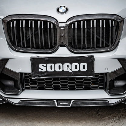 SOOQOO BMW X3M F97 X4M F98 LCI Type-A Prepreg Carbon Fiber Front Lip