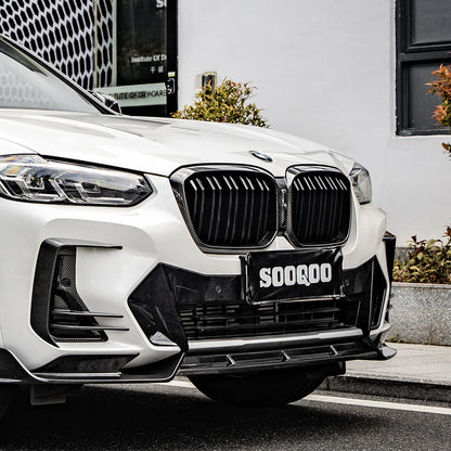 SOOQOO BMW X3 G01 X4 G02 LCI Type-A Prepreg Carbon Fiber Front Lip