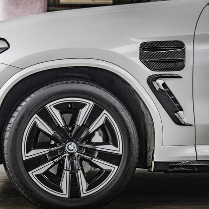 SOOQOO BMW iX3 Carbon Fiber Adapter Cover