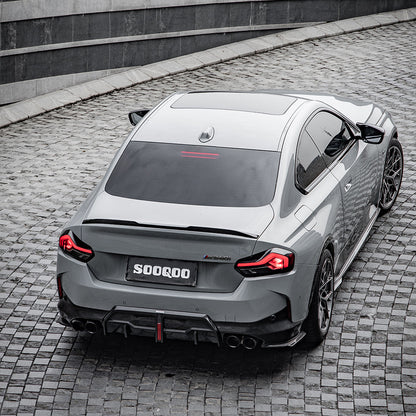 SooQoo BMW G42 M240i Side Skirts In Gloss Carbon Fibre