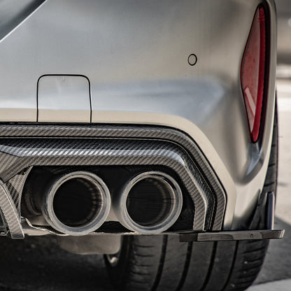 SooQoo BMW M8 F91 F92 Aggressive Rear Diffuser In Gloss Carbon Fibre