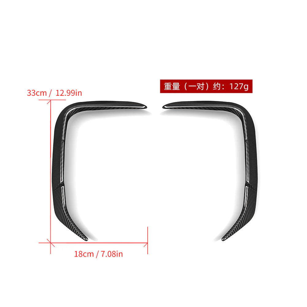 SOOQOO BMW iX3 Carbon Fiber Rear Vent Trim