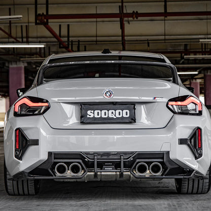 SOOQOO BMW M2 G87 Prepreg Carbon Fiber Rear Bumper Attachments