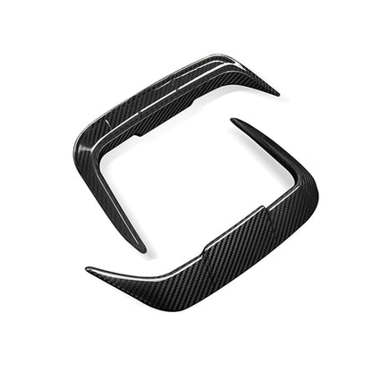 SooQoo BMW X3 G01 LCI Rear Bumper Inserts In Gloss Carbon Fibre