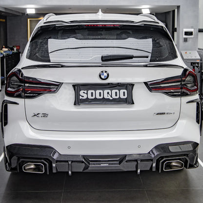 SOOQOO BMW X3 G01 LCI Carbon Fiber Rear Vent Trim