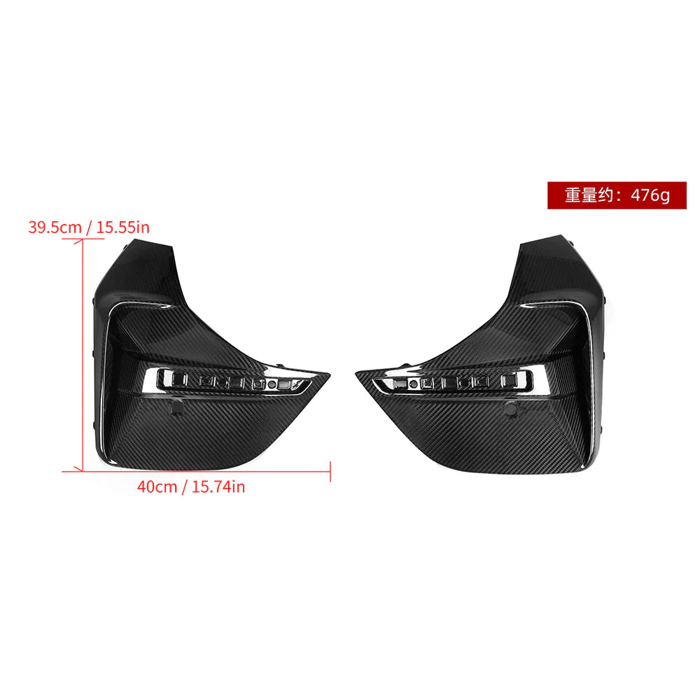 SOOQOO BMW G26/i4 Carbon Fiber Rear Bumper Trim