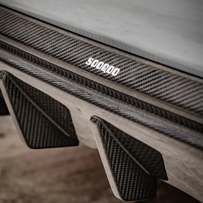 SOOQOO BMW X3M F97 Carbon Fiber Rear Diffuser