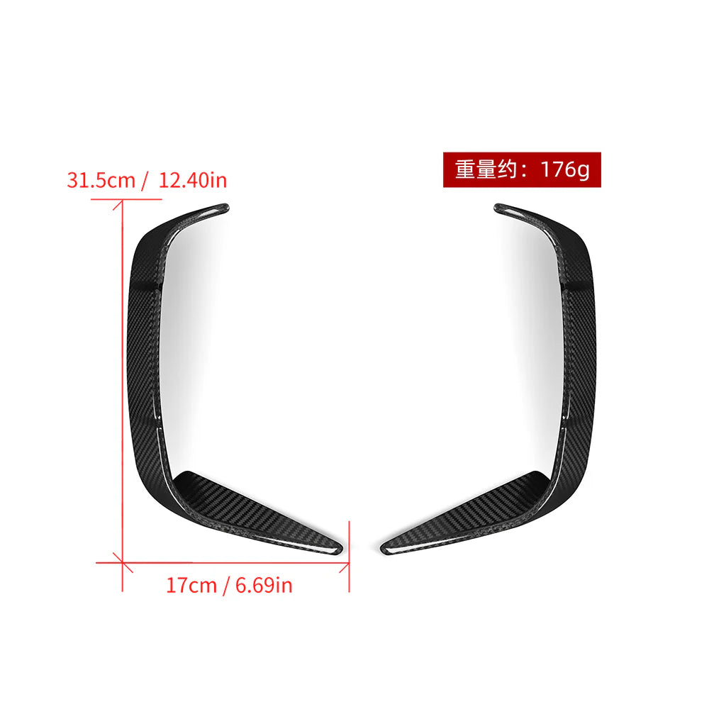 SOOQOO BMW G22 G23 Carbon Fiber Rear Vent Trim