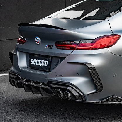 SOOQOO BMW M8 F91 F92 Prepreg Carbon Fiber Rear Vent Trim