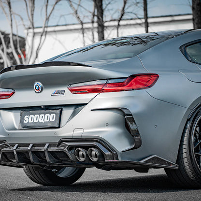 SOOQOO BMW M8 F93 Gran Coupe Prepreg Carbon Fiber Rear Vent Trim