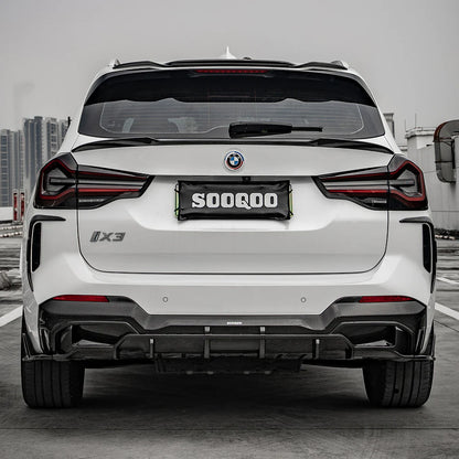 SOOQOO BMW iX3 G08 BEV X3 G01 Carbon Fiber Roof Spoiler