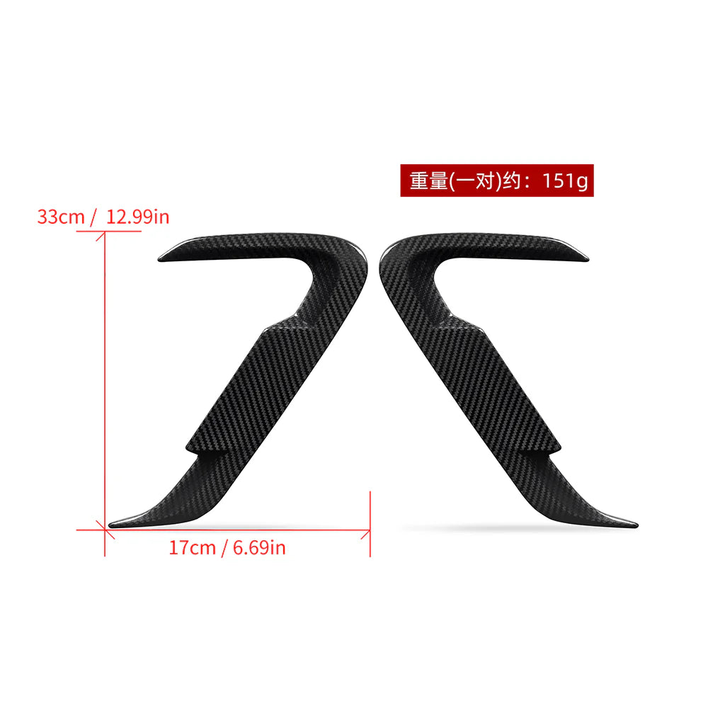 SOOQOO BMW iX3 / X3 G01 / X4 G02 LCI Carbon Fiber Side Fender