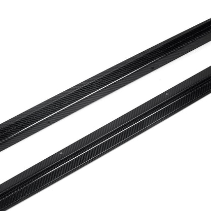 SooQoo BMW G42 M240i Side Skirts In Gloss Carbon Fibre