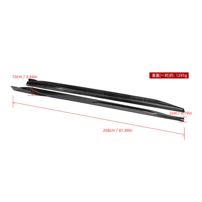 SOOQOO BMW i4 G26 BEV Carbon Fiber Side Skirt