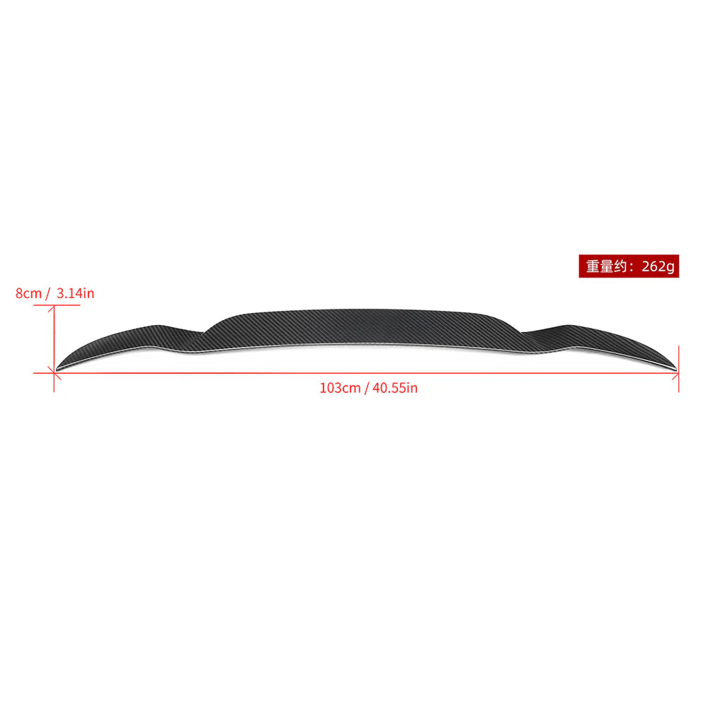 SOOQOO BMW iX3 G08 BEV X3 G01 Carbon Fiber Roof Spoiler