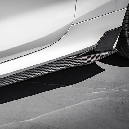 SOOQOO BMW G14 G15 / M8 F91 F92 Carbon Fiber Side Skirt