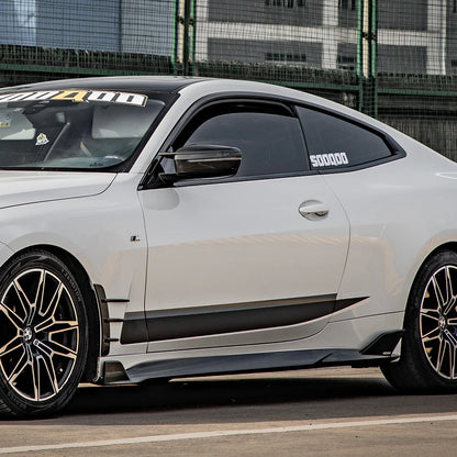 SOOQOO BMW G22 G23 Prepreg Carbon Fiber Side Skirt
