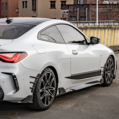SOOQOO BMW G22 G23 Prepreg Carbon Fiber Side Skirt