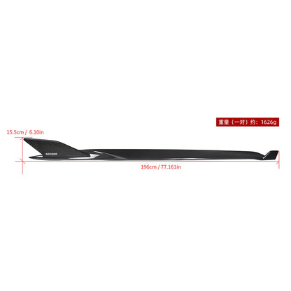 SOOQOO BMW G22 G23 Prepreg Carbon Fiber Side Skirt