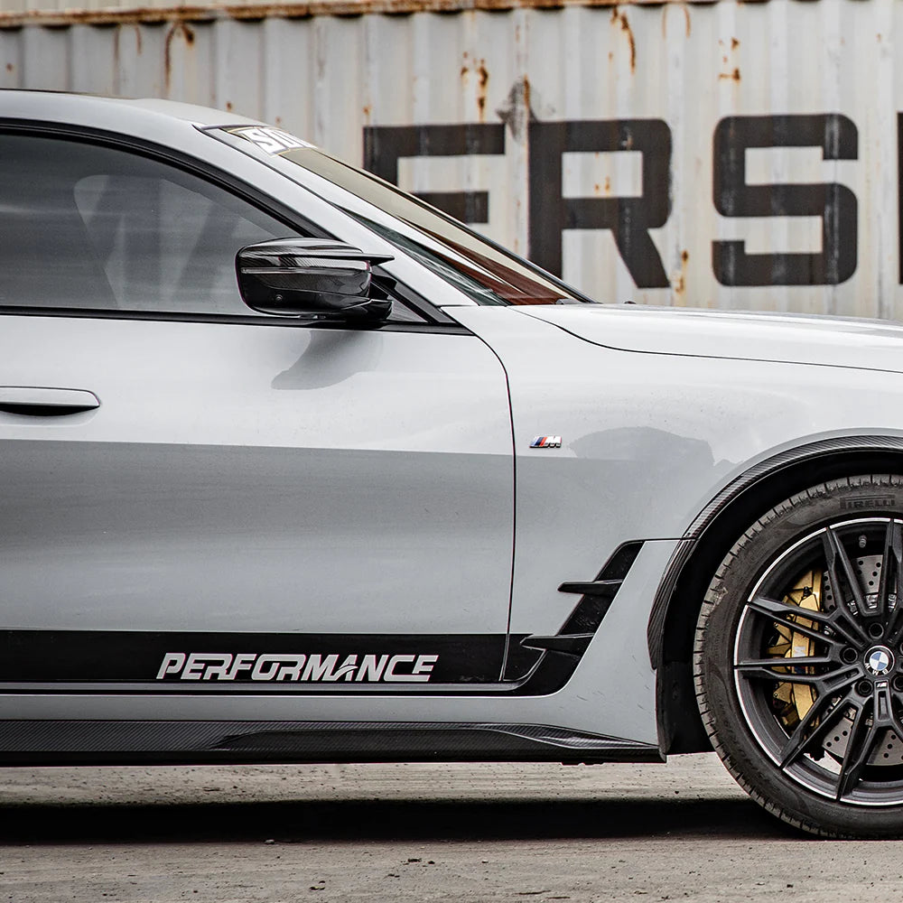 SOOQOO BMW G26 Prepreg Carbon Fiber Side Skirt