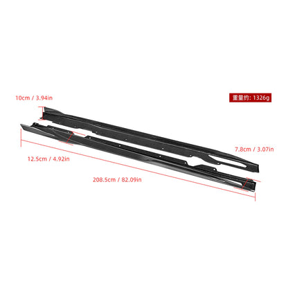 SOOQOO BMW G26 Prepreg Carbon Fiber Side Skirt