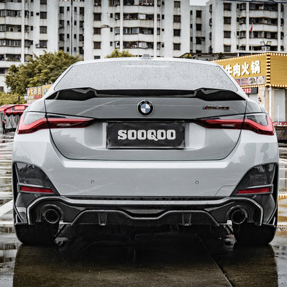 SOOQOO BMW G26 Prepreg Carbon Fiber Single Tip Diffuser