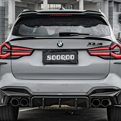 SOOQOO BMW X3M F97 Carbon Fiber Rear Spoiler