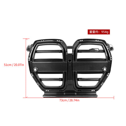 SOOQOO BMW M3 G80 G81 M4 G82 G83 Carbon Fiber SQ-V Front Grill