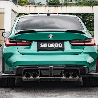 SOOQOO BMW M4 G82 G83 Type-A Prepreg Carbon Fiber Rear Diffuser Set