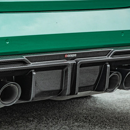 SOOQOO BMW M4 G82 G83 Type-A Prepreg Carbon Fiber Rear Diffuser Set